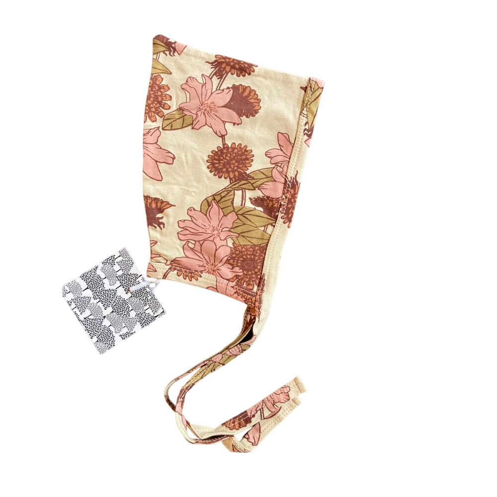 NWT Kate Quinn Retro Floral Bamboo Elf Hat 12-18m